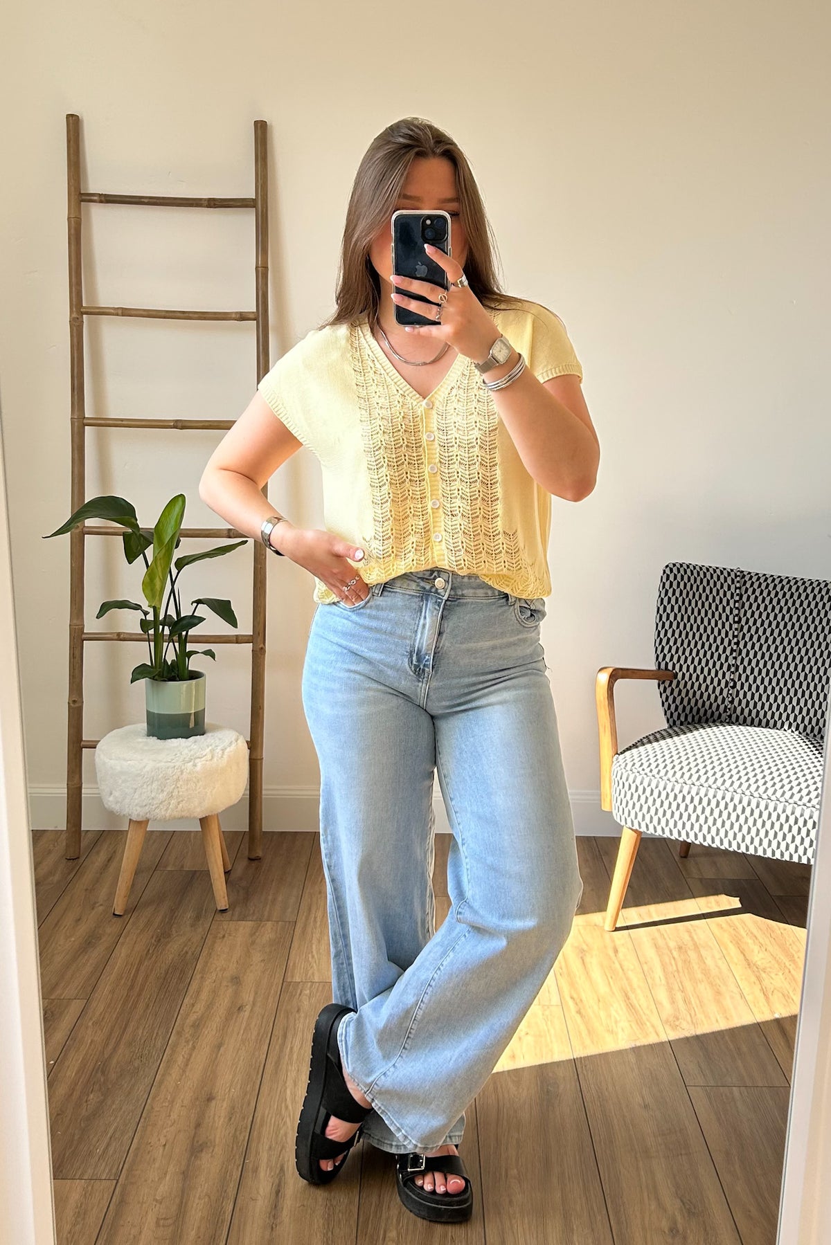 T-Shirt habillé jaune