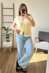 T-Shirt habillé jaune