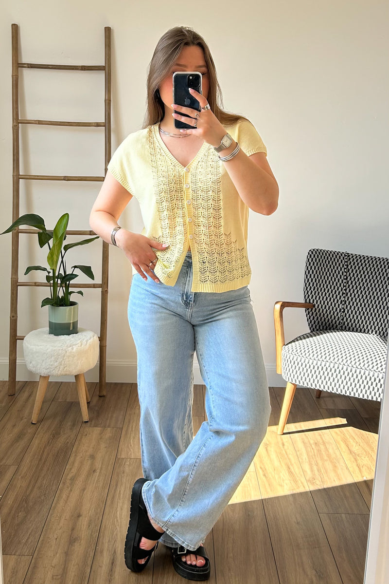 T-Shirt habillé jaune