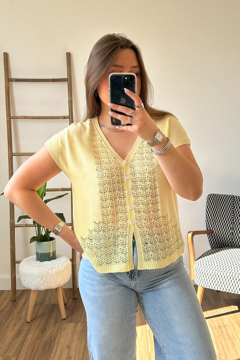 T-Shirt habillé jaune